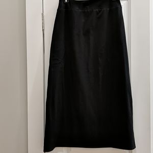 Long black jersey skirt Talbots